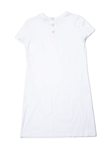 chanel logo shirt dress